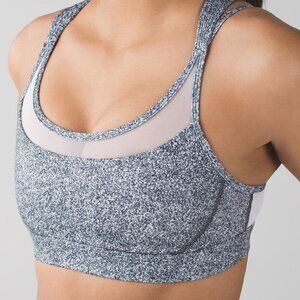 Lululemon Get Down Bra Rio‎ Mist White Black White 6